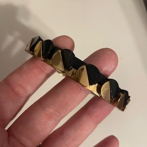 Tory Burch black and gold acetate bangle!